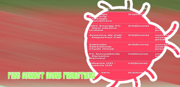Jackpot correct score prediction